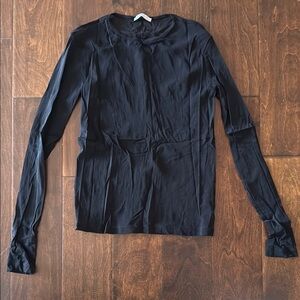 Chic Black Long Sleeve Top